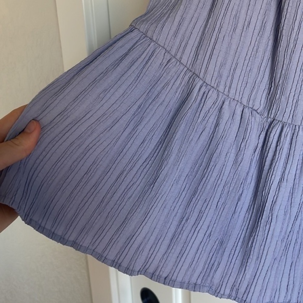 Purple puff sleeve mini dress - Picture 5 of 6